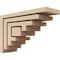 Ekena Millwork 2"W x 6"D x 4"H Classic Landon Rough Cedar Woodgrain TimberThane Corbel, Primed Tan CORUR02X06X04LANRCPR - alternate 1